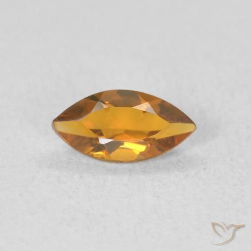 0.49ct 자연스러운 Medium Light-Golden 황수정, 보석, VVS-VS