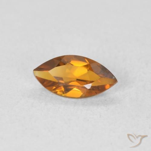 0.49캐럿 천연 Medium Light-Golden 황수정, 보석, VVS-VS
