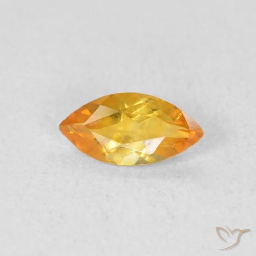 0.44ct 자연스러운 미디엄 골든 황수정, 보석, VVS-VS