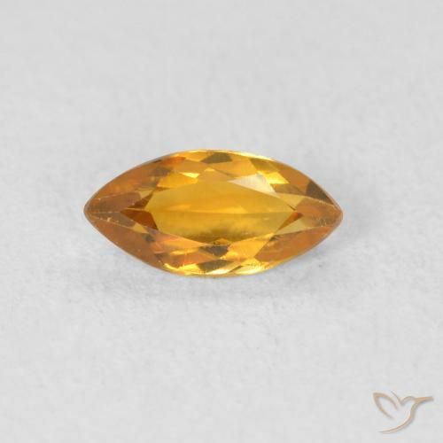 0.51ct 자연스러운 오렌지-골드 황수정, 보석, VVS-VS