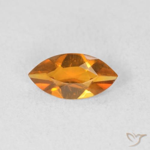 0.49ct 자연스러운 금 황수정, 보석, VVS-VS