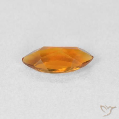 0.50캐럿 천연 다크 오렌지 황수정, 보석, VVS-VS