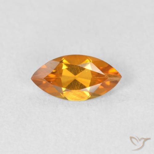0.48ct 자연스러운 금 황수정, 보석, VVS-VS
