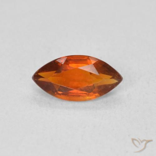 0.52ct 자연스러운 파이어 오렌지 황수정, 보석, VVS-VS