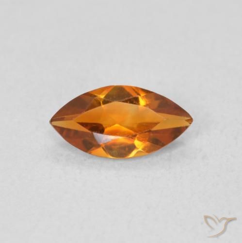 0.49ct 자연스러운 오렌지 브라운 황수정, 보석, VVS-VS