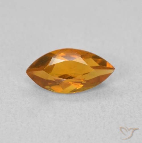 0.54ct 자연스러운 오렌지 브라운 황수정, 보석, VVS-VS