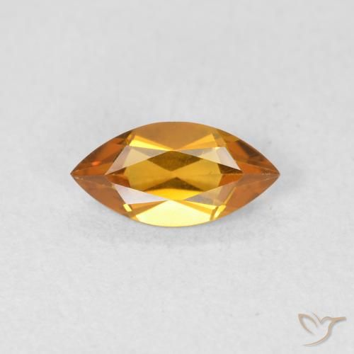 0.48ct 자연스러운 금 황수정, 보석, VVS
