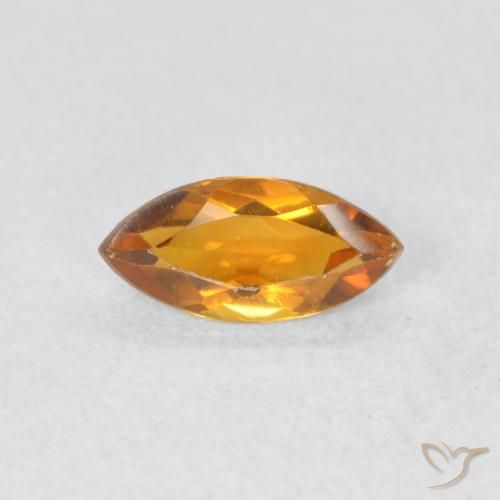 0.46ct 자연스러운 금 황수정, 보석, VVS-VS