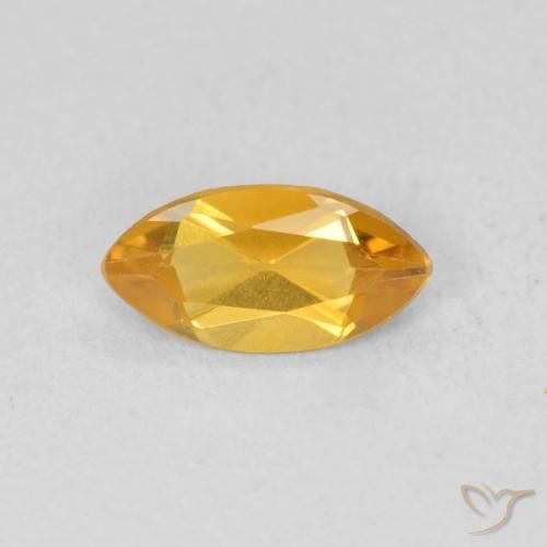 0.46ct 자연스러운 다크 골든 황수정, 보석, VVS-VS