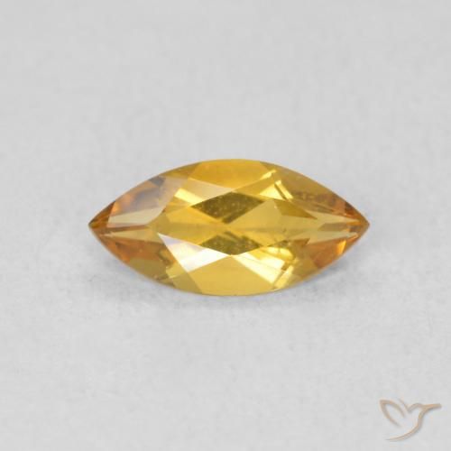 0.46ct 자연스러운 다크 골든 황수정, 보석, VVS-VS
