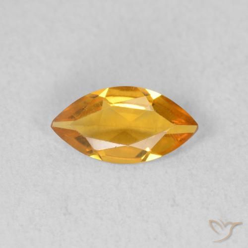 0.39ct 자연스러운 금 황수정, 보석, VVS-VS