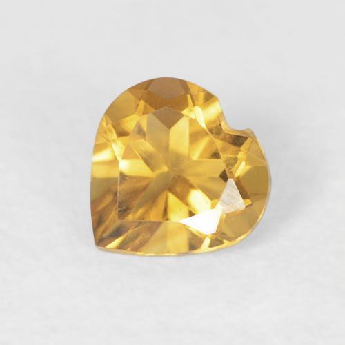 0.37ct 자연스러운 골든 황수정, 마음, VVS