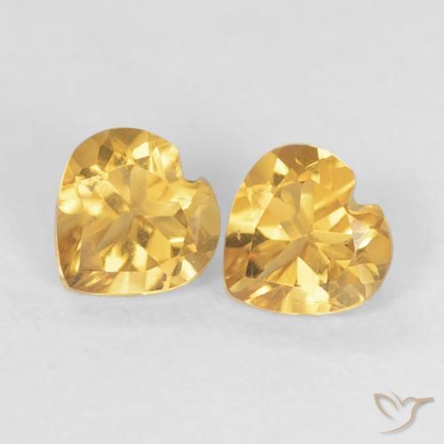 0.90ctw 자연스러운 Medium Dark-Golden 황수정, 마음, VS