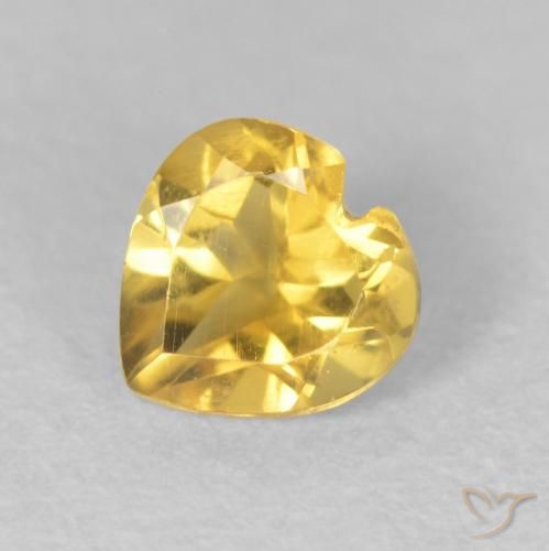 0.45ct 자연스러운 미디엄 골든 황수정, 마음, VS
