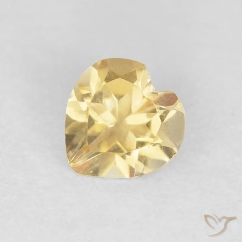 0.55ct 자연스러운 금 황수정, 마음, VVS
