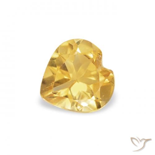 0.34ct 자연스러운 골든 황수정, 마음, VS