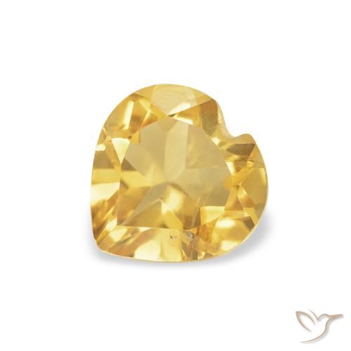 0.70ct 자연스러운 미디엄 골든 황수정, 마음, VS