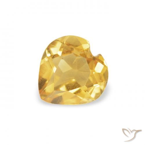 0.40ct 자연스러운 미디엄 골든 황수정, 마음, VS
