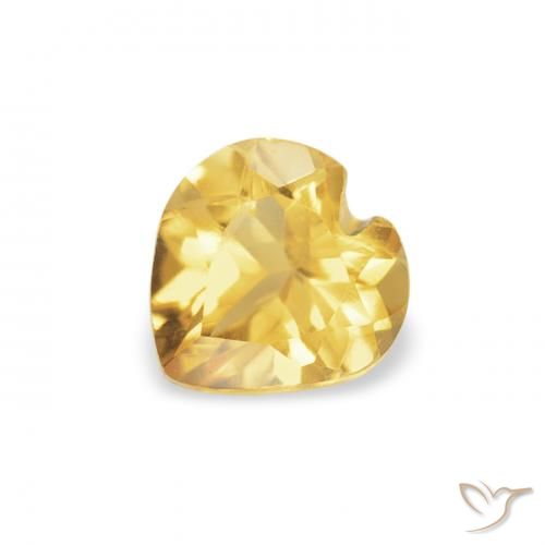 0.37ct 자연스러운 미디엄 골든 황수정, 마음, VS
