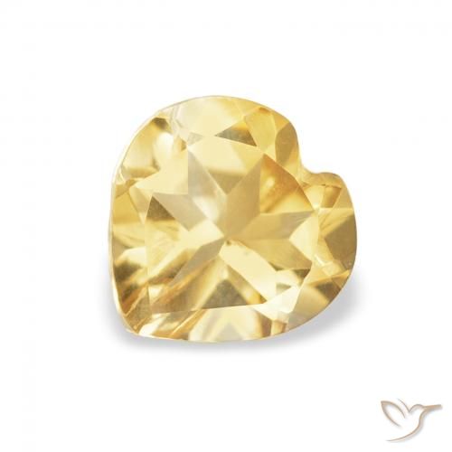 0.62ct 자연스러운 골든 황수정, 마음, VVS