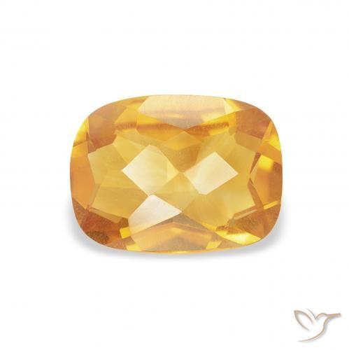 1.18ct 자연스러운 미디엄 오렌지 황수정, 방석, VS