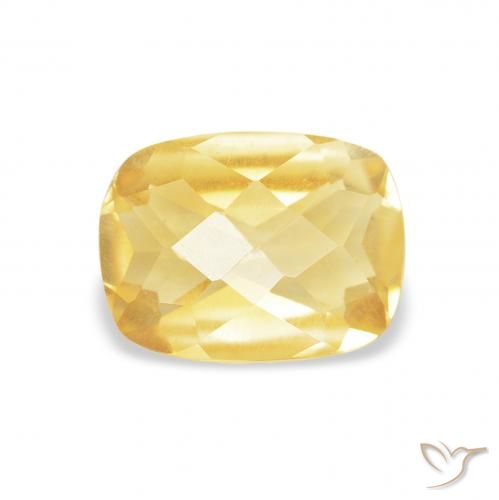 1.16ct 자연스러운 골든 오렌지 황수정, 방석, VS