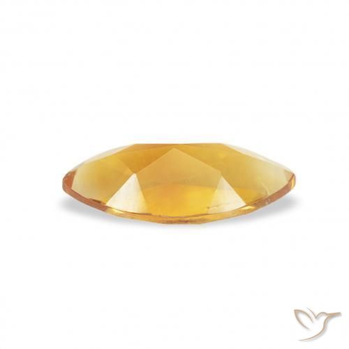 0.45캐럿 천연 Medium Light-Golden 황수정, 보석, VS