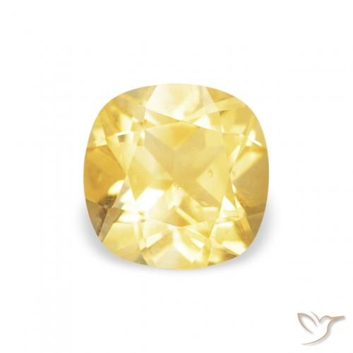 0.46ct 자연스러운 미디엄 옐로우 황수정, 방석, VS