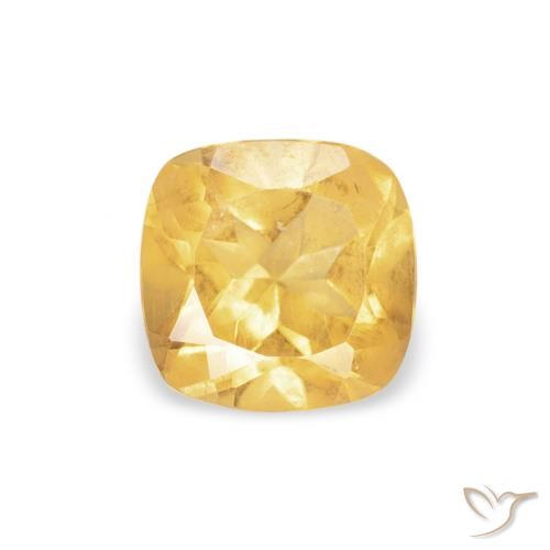 0.48ct 자연스러운 금 황수정, 방석, VVS