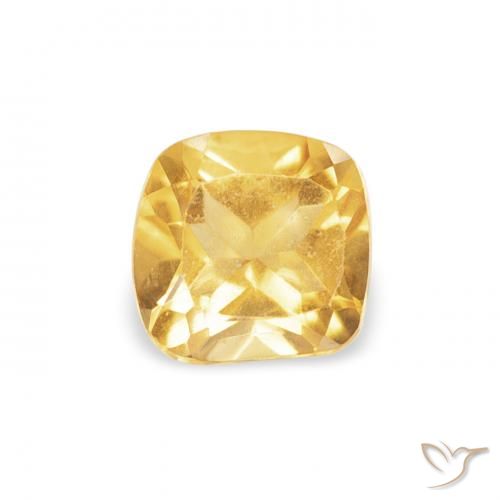 0.44ct 자연스러운 금 황수정, 방석, VVS