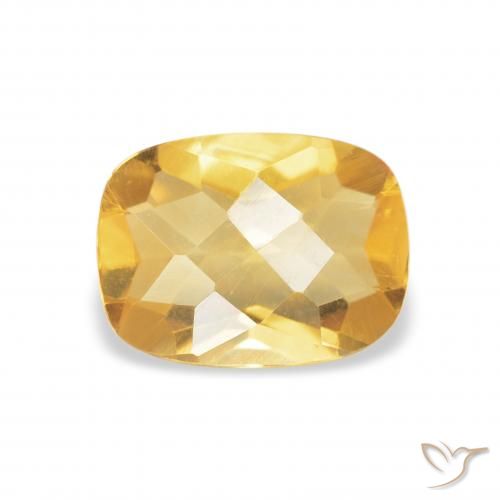 1.07ct 자연스러운 금 황수정, 방석, VVS