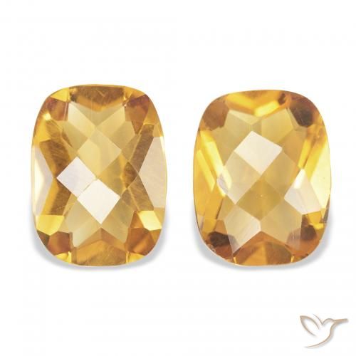 2.00ctw 자연스러운 Medium Light-Golden 황수정, 방석, VVS-VS
