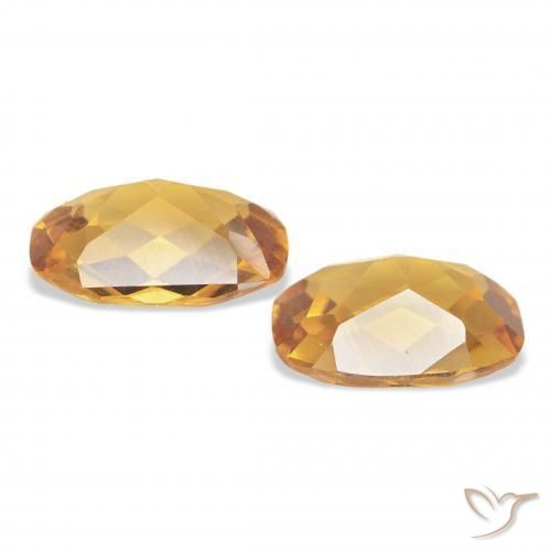 2.00캐럿 천연 Medium Light-Golden 황수정 보석, 방석, VVS-VS