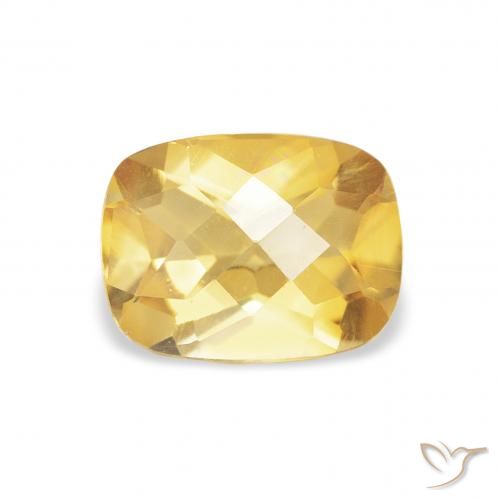 1.16ct 자연스러운 미디엄 골드 황수정, 방석, VVS-VS