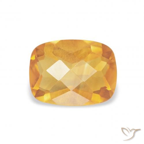 1.20ct 자연스러운 다크 골든 황수정, 방석, VS