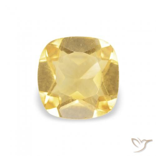 0.39ct 자연스러운 골든 황수정, 방석, VS