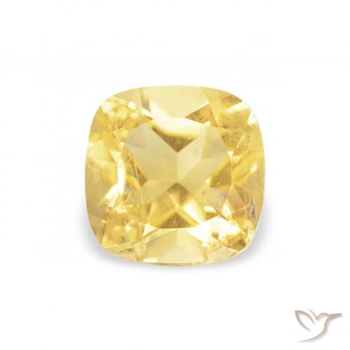 0.47ct 자연스러운 라이트 골드 황수정, 방석, VS