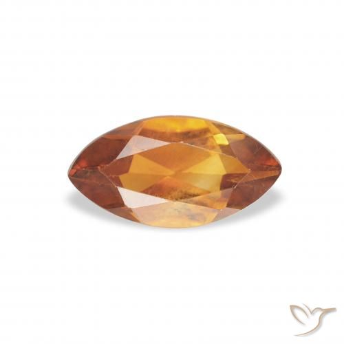 0.49ct 자연스러운 오렌지 브라운 황수정, 보석, VVS