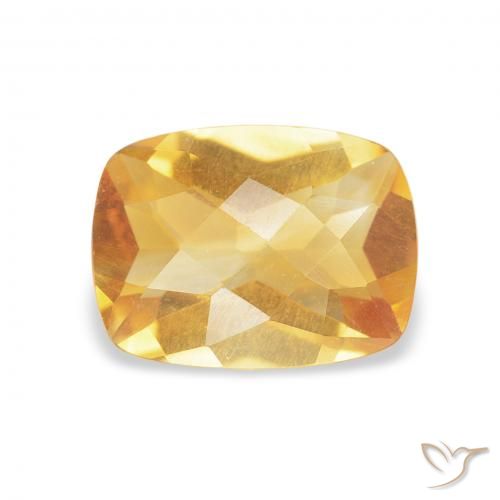1.07ct 자연스러운 Medium Light-Golden 황수정, 방석, VVS-VS