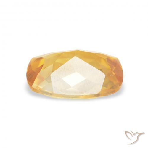 1.07캐럿 천연 Medium Light-Golden 황수정, 방석, VVS-VS