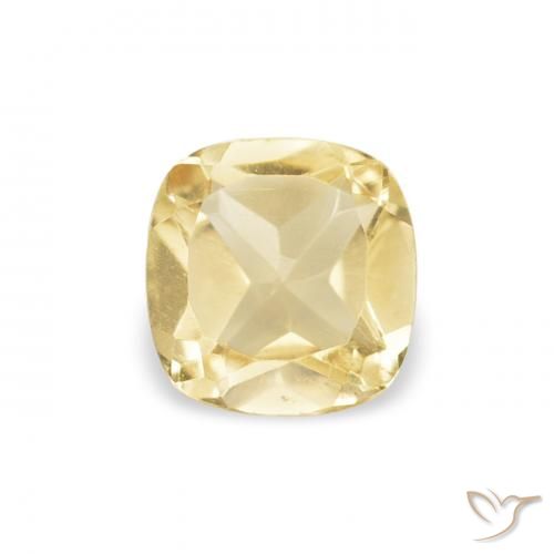 0.41ct 자연스러운 연노랑 황수정, 방석, VVS-VS