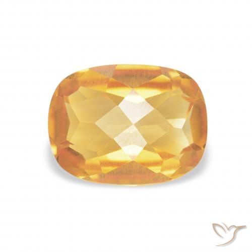 1.17ct 자연스러운 다크 골든 황수정, 방석, VVS-VS