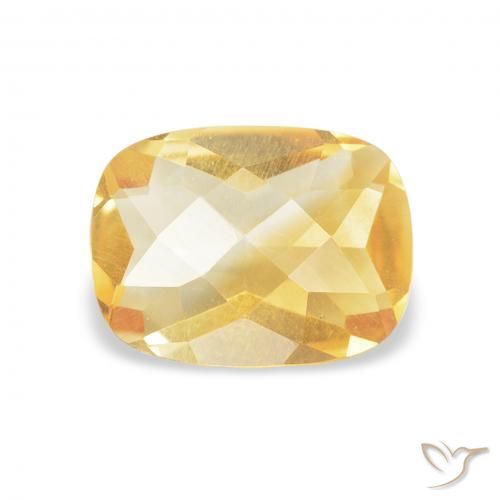 0.97ct 자연스러운 금 황수정, 방석, VVS-VS