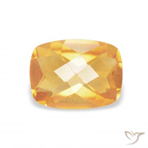 1.16ct 자연스러운 미디엄 오렌지 황수정, 방석, VVS-VS