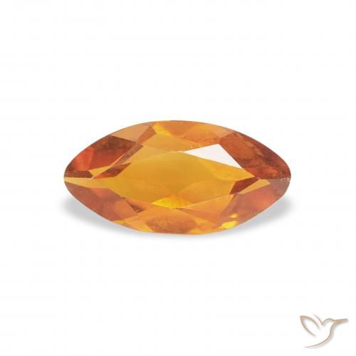 0.48ct 자연스러운 다크 오렌지-골드 황수정, 보석, VVS-VS