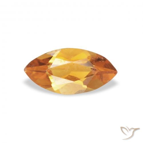0.43ct 자연스러운 금 황수정, 보석, VVS-VS