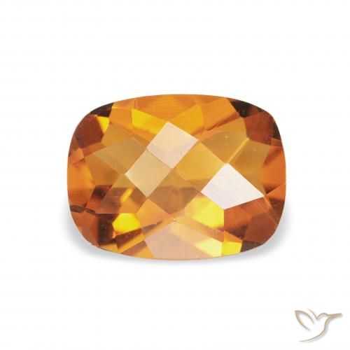 1.16ct 자연스러운 어스 오렌지 황수정, 방석, VVS