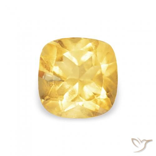 0.52ct 자연스러운 미디엄 골든 황수정, 방석, VS