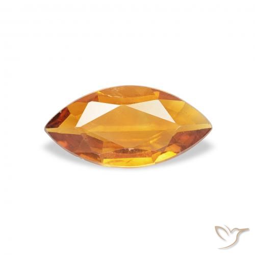 0.36ct 자연스러운 금 황수정, 보석, VS
