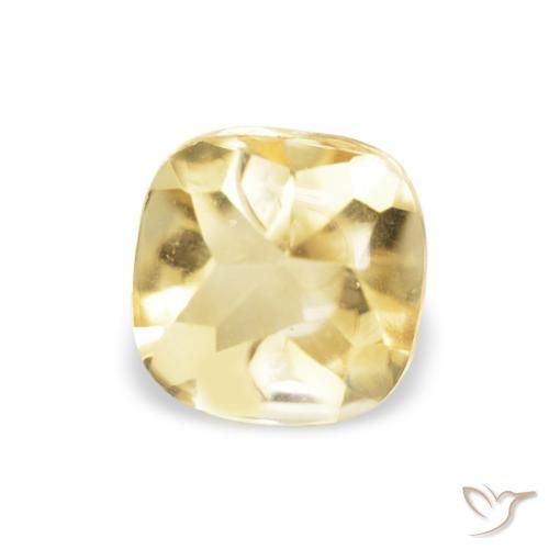 0.58ct 라이트 골드 황수정, 방석, 투명한